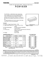 TCD132D datasheet pdf TOSHIBA