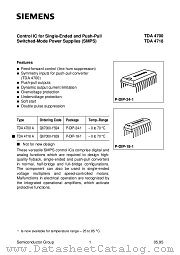 TDA4700A datasheet pdf Siemens
