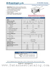 K1523BA datasheet pdf Champion Technologies Inc