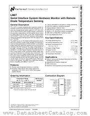LM87CIMT1 datasheet pdf National Semiconductor
