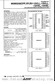 M5M5256CRV-12VXL datasheet pdf Mitsubishi Electric Corporation