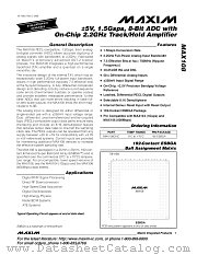 MAX108CHC datasheet pdf MAXIM - Dallas Semiconductor