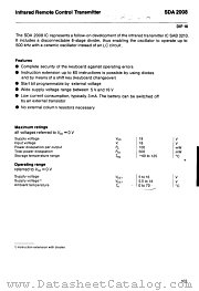 SDA2008 datasheet pdf Infineon