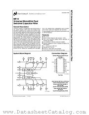 MF10ACWM datasheet pdf National Semiconductor