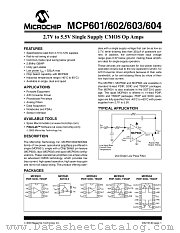 MCP602-IOT datasheet pdf Microchip