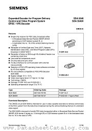 SDA5649X datasheet pdf Siemens