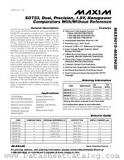 MAX9018A datasheet pdf MAXIM - Dallas Semiconductor