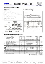 7MBR25SA-120 datasheet pdf Fuji Electric