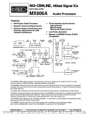 MX806AJ datasheet pdf CML