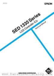 SED1335 datasheet pdf Epson Company
