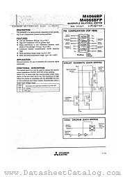 M4066B datasheet pdf Mitsubishi Electric Corporation