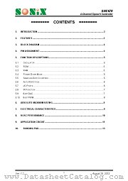 SNC678 datasheet pdf SONiX Technology Company