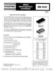 MBL8243 datasheet pdf Fujitsu Microelectronics