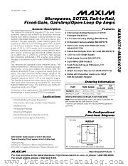 MAX4074EUK datasheet pdf MAXIM - Dallas Semiconductor
