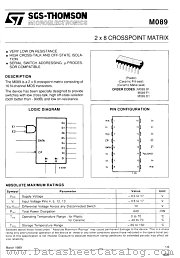 M089 datasheet pdf ST Microelectronics