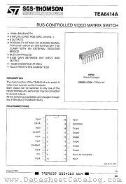 TEA6414A datasheet pdf ST Microelectronics