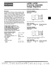 UA79G datasheet pdf Fairchild Semiconductor