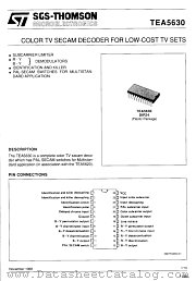 TEA5630 datasheet pdf ST Microelectronics
