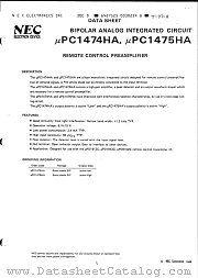 UPC1474HA datasheet pdf NEC