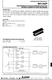 M51162P datasheet pdf Mitsubishi Electric Corporation