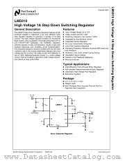 LM5010MHX datasheet pdf National Semiconductor