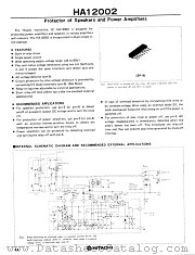 HA12002 datasheet pdf Hitachi Semiconductor