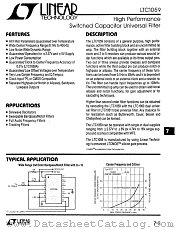 LT1059C datasheet pdf Linear Technology