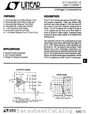 LT111 datasheet pdf Linear Technology