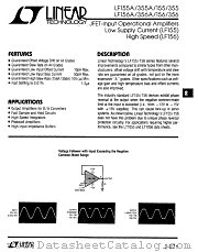 LF356AH datasheet pdf Linear Technology
