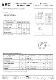KTC3770 datasheet pdf Korea Electronics (KEC)