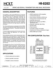HI-8282CT datasheet pdf Holt Integrated Circuits
