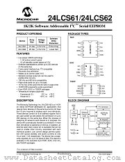 24LC61-P datasheet pdf Microchip