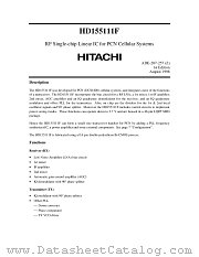 HD155111F datasheet pdf Hitachi Semiconductor