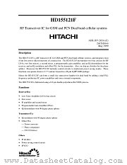 HD155121F datasheet pdf Hitachi Semiconductor