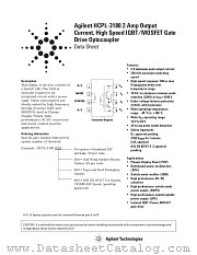 HCPL-3180-500 datasheet pdf Agilent (Hewlett-Packard)