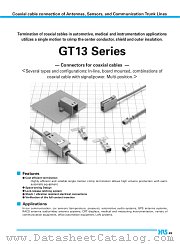 GT13S-1PP-HU datasheet pdf Hirose Electric