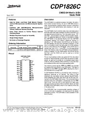 CDP1826CE datasheet pdf Intersil