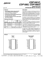 CDP1881CE datasheet pdf Intersil