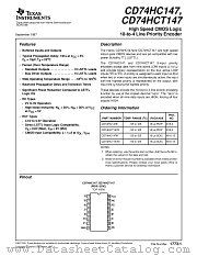 CD74HCT147M datasheet pdf Texas Instruments
