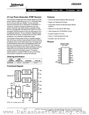 CD22204E datasheet pdf Intersil