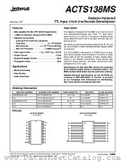 ACTS138DMSR-02 datasheet pdf Intersil