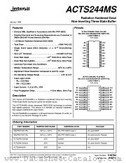 ACTS244K datasheet pdf Intersil