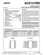 ACS157HMSR-02 datasheet pdf Intersil