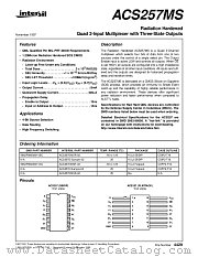 ACS257MS datasheet pdf Intersil