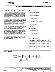 HSP45102PC-33 datasheet pdf Intersil