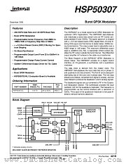 HSP50307SC datasheet pdf Intersil