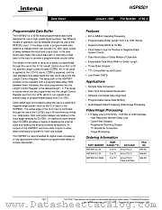 HSP9501JC-25 datasheet pdf Intersil