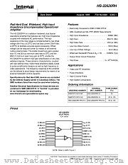 HS0-22620RH-Q datasheet pdf Intersil
