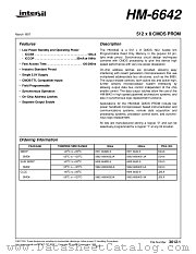 HM1-6642-9 datasheet pdf Intersil