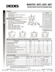 BAS70T-06T datasheet pdf Diodes